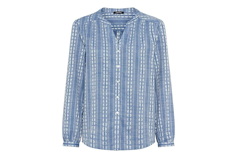 Olsen Women's Prairie Floral Embroidered Tunic