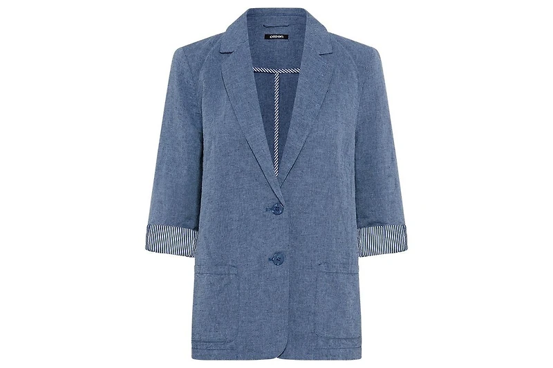 Olsen Women's Classic Cotton Linen Blazer