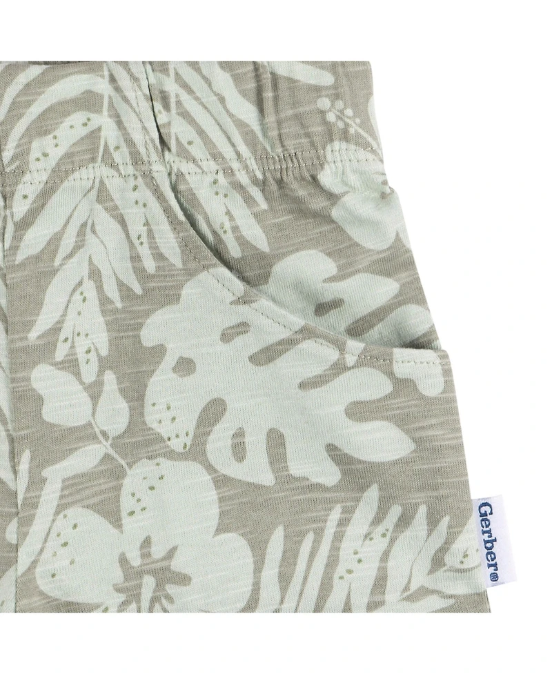 Gerber Toddler Boys Tropical Leaves