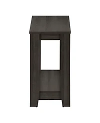 Classic Wood End Table with Shelf for Storage