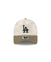 New Era Men's Light Beige/Olive Los Angeles Dodgers 2025 Armed Forces Day 39THIRTY Flex Hat
