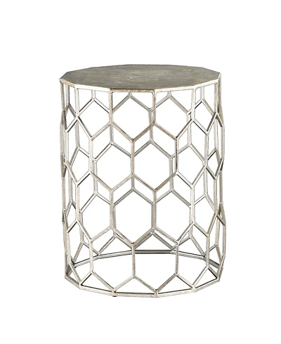 Honeycomb Hexagonal End Table for Modern Living Room or Bedroom