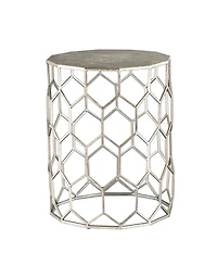 Honeycomb Hexagonal End Table for Modern Living Room or Bedroom