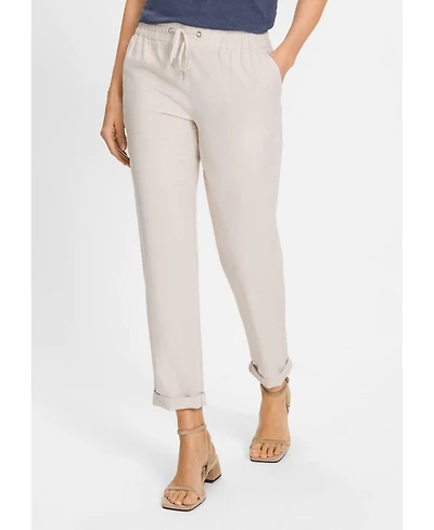 Olsen Women's Lisa Fit Straight Drawstring Pant
