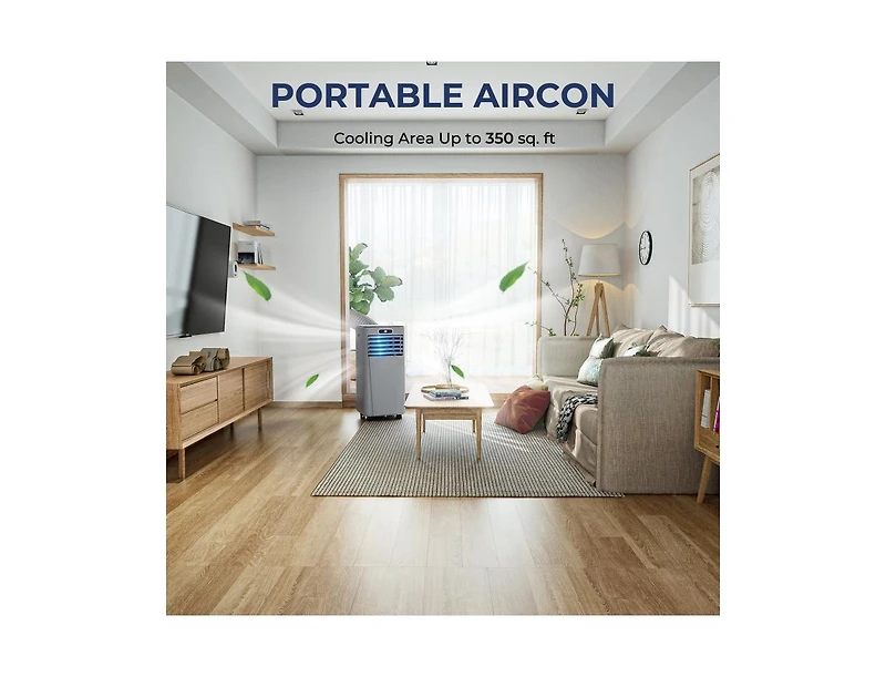 10000 Btu 4-in-1 Portable Air Conditioner for Rooms up to 350 sq.ft