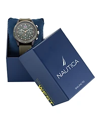 Nautica Men's Multifunction or Date Green Polyurethane Watch, 43mm