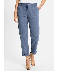 Olsen Women's Lisa Fit Straight Drawstring Pant