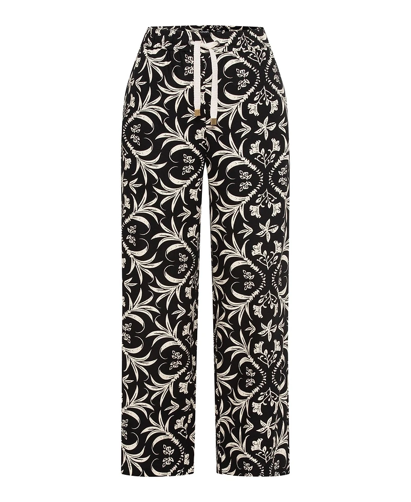 Olsen Women's Anna Fit Ornamental Cropped Pant