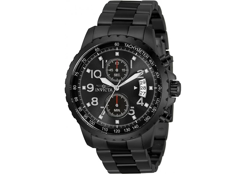 Invicta Men's Specialty Quartz Multifunction Black Dial Watch