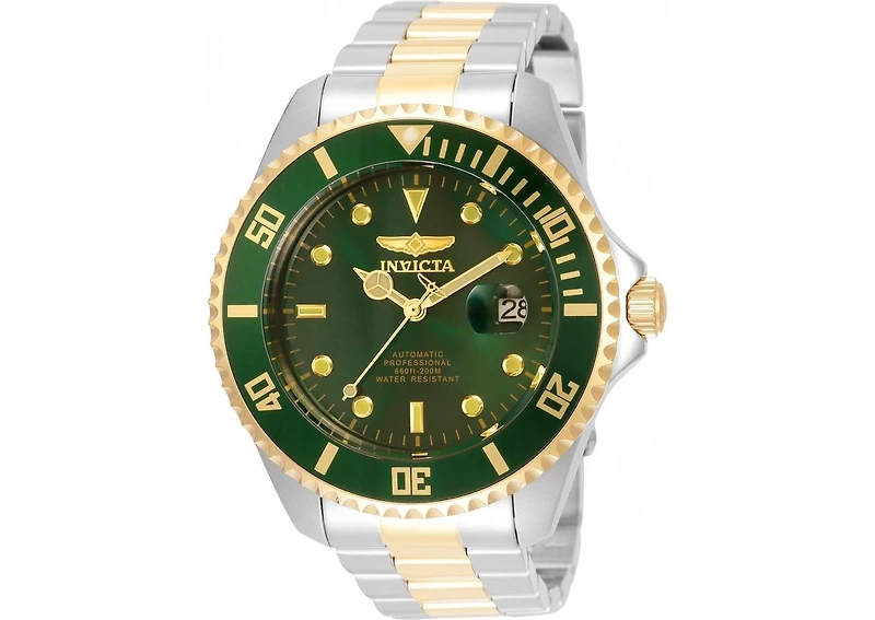 Invicta Men's Pro Diver Automatic 3 Hand Green Dial Watch