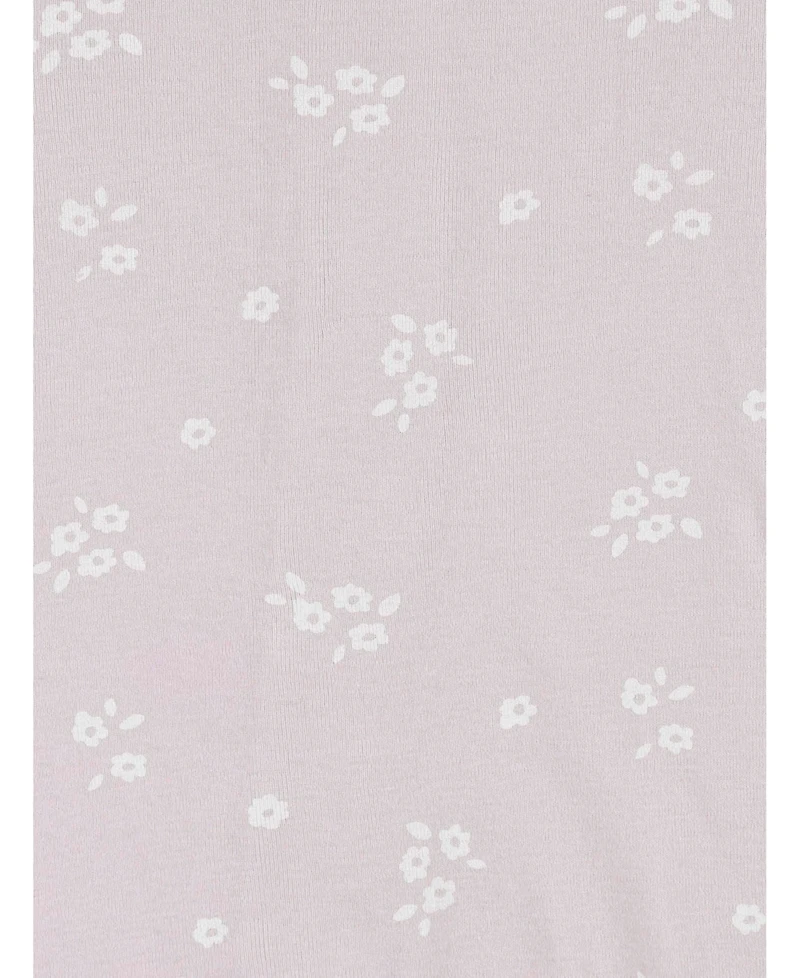 Gerber Toddler Girls 4-Pack Snug Fit Footed Cotton Pajamas, Roses & Fox, 5T