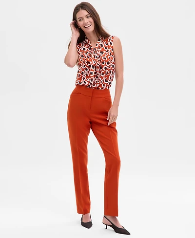 Tahari Asl Women's Mid-Rise Bell-Bottom Pants