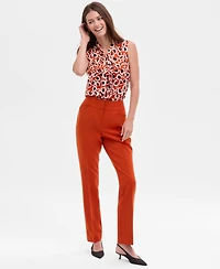 Tahari Asl Women's Mid-Rise Bell-Bottom Pants
