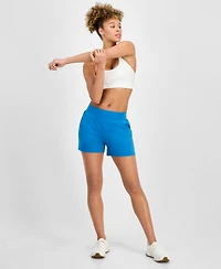 Id Ideology Women's High-Rise Relaxed Shorts, Exclusively at Macy's