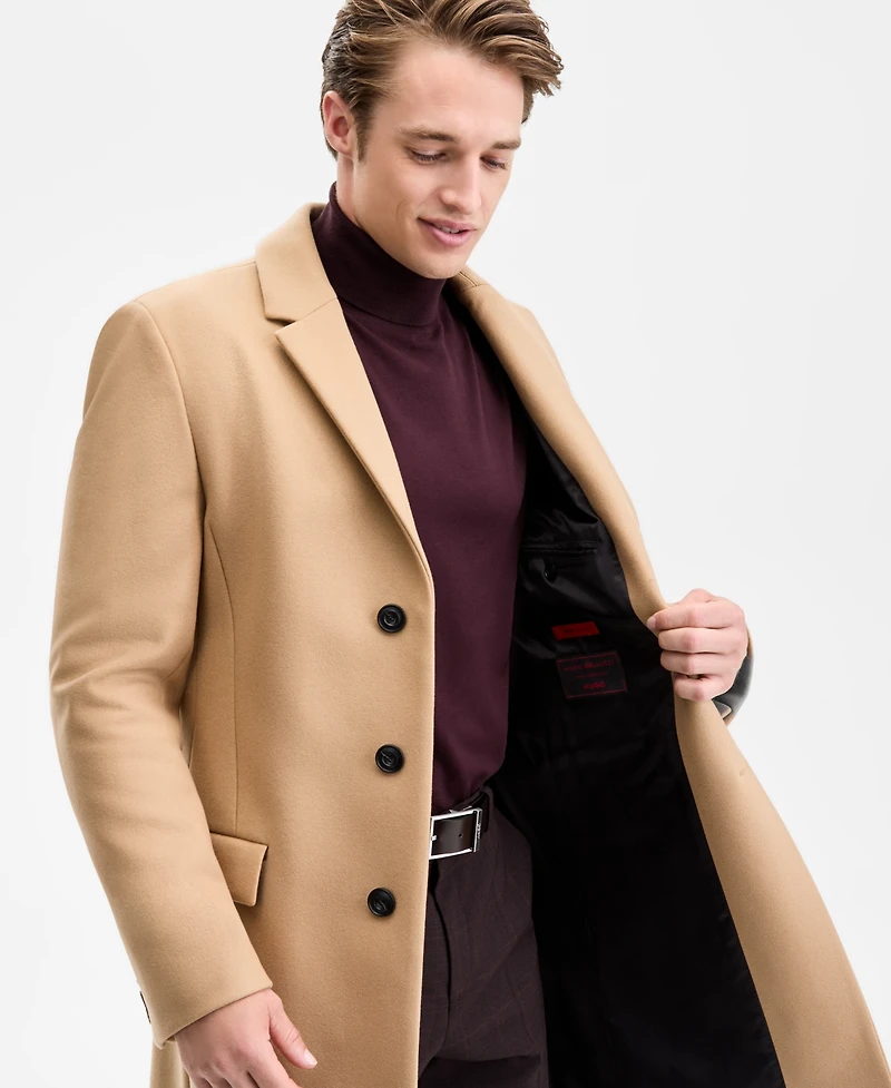 Hugo by Boss Men's Slim-Fit Solid Overcoat