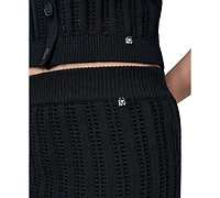 Dkny Jeans Women's Cable Pointelle-Stitch Skirt