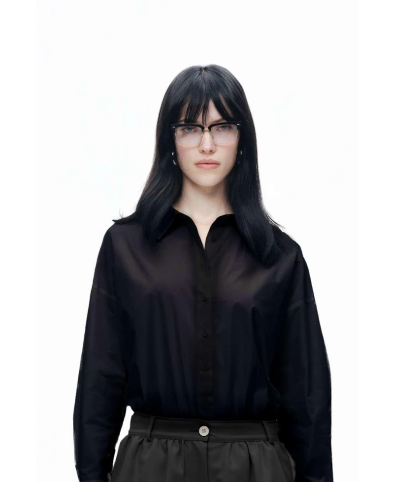 Nocturne Women's Shirt Collar Bodysuit