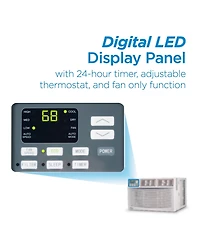 Black+Decker Window Air Conditioner 12,000 Btu, Ac Window Unit Cools Up to 450 Square Feet, Window Ac Unit with Remote Control, 3 Cooling Speeds and F