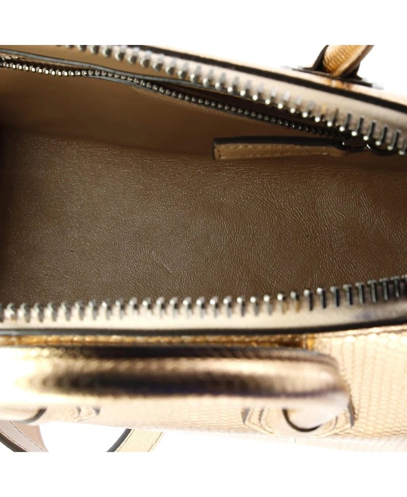 Pre-Owned Givenchy Mini Antigona Bag Embossed Leather
