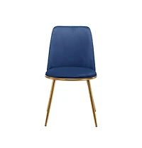 Modern Velvet Dining Arm Chair with Metal Structure for Home or Office Use