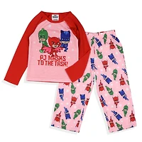 Pj Masks Toddler Girls Pajamas Gekko Catboy Owlette To The Task Heroes 2 Piece Set