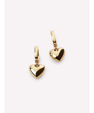 Ana Luisa Puffed Heart Hoops - Jessica