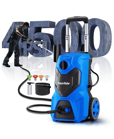 4500 Psi 2.0 Gpm Electric Pressure Washer with Foam Cannon & Hose Reel