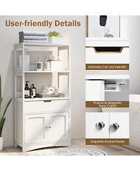 Volenca Bathroom Storage Cabinet with Drawer and Shelf Floor Cabinet