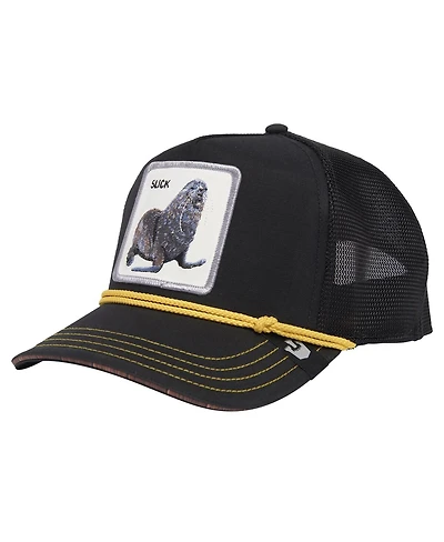 Goorin Bros. Men's Black Seal of Approval Trucker Adjustable Hat