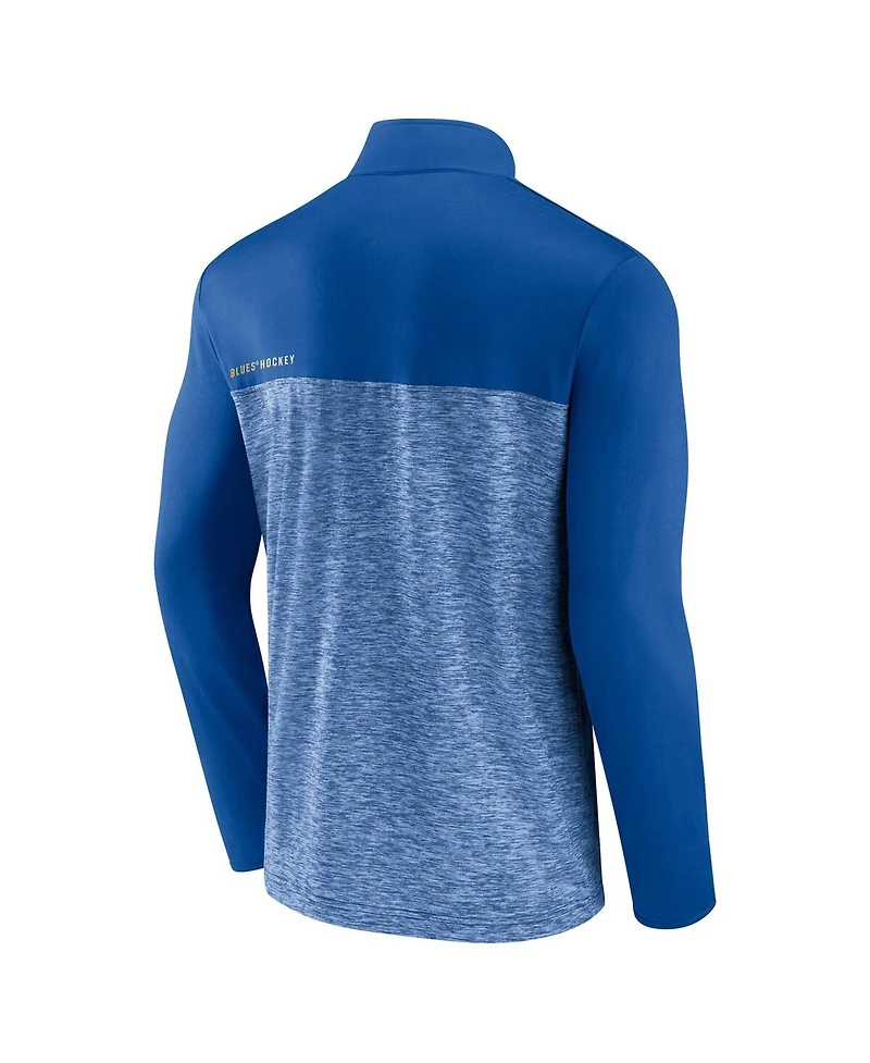 Fanatics Men's Blue St. Louis Blues Iconic Defender Quarter-Zip Jacket