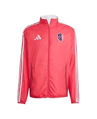 Adidas Men's Red/White St. Louis City Sc 2025 Anthem Reversible Full-Zip Jacket