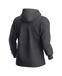 Fanatics Men's Heather Charcoal Los Angeles Dodgers Fleece Pullover Hoodie