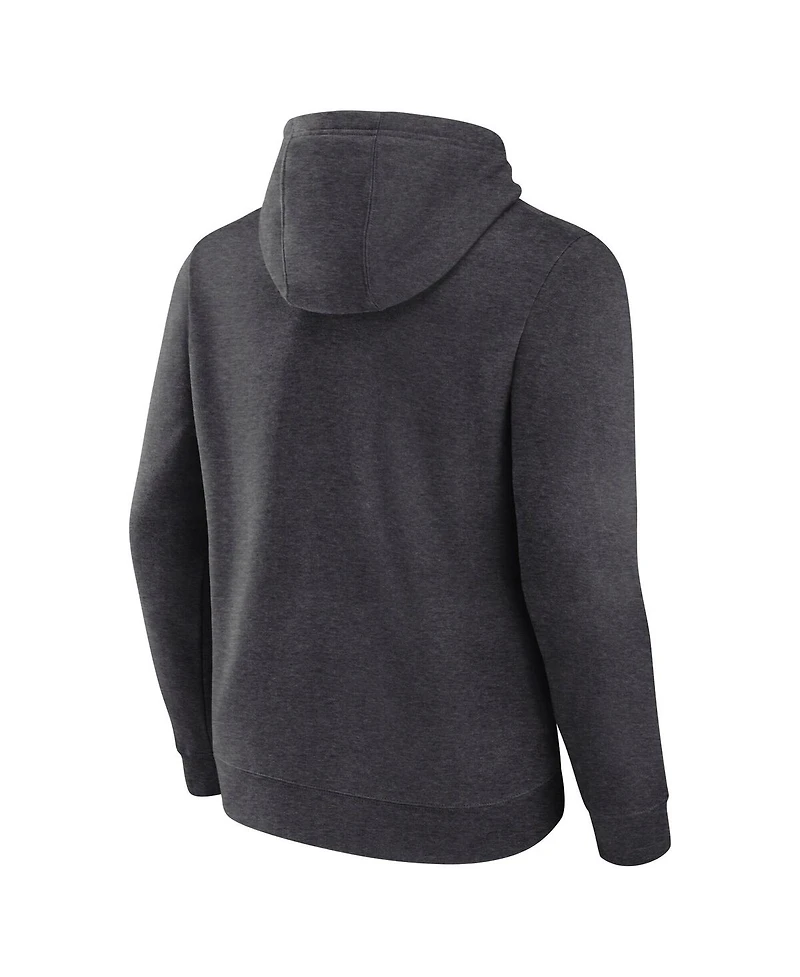 Fanatics Men's Heather Charcoal Dallas Stars Secondary Logo Pullover Hoodie