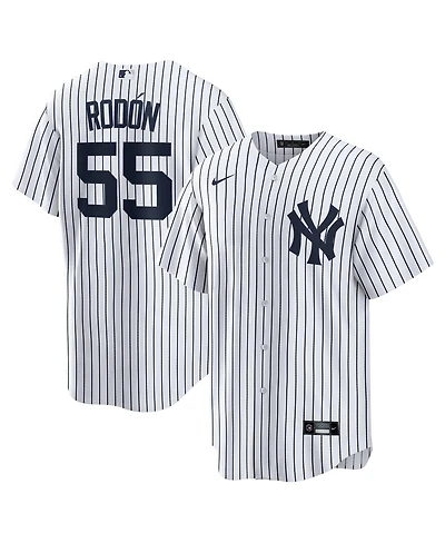 Nike Men's Carlos Rodon White/Navy New York Yankees Home Player Jersey