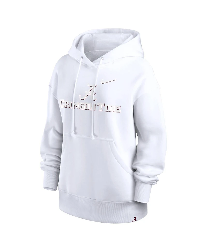 Nike Women's White Alabama Crimson Tide Phoenix Pullover Hoodie
