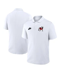 Nike Men's White Georgia Bulldogs Primetime Victory Legacy Vault Logo Performance Polo Shirt