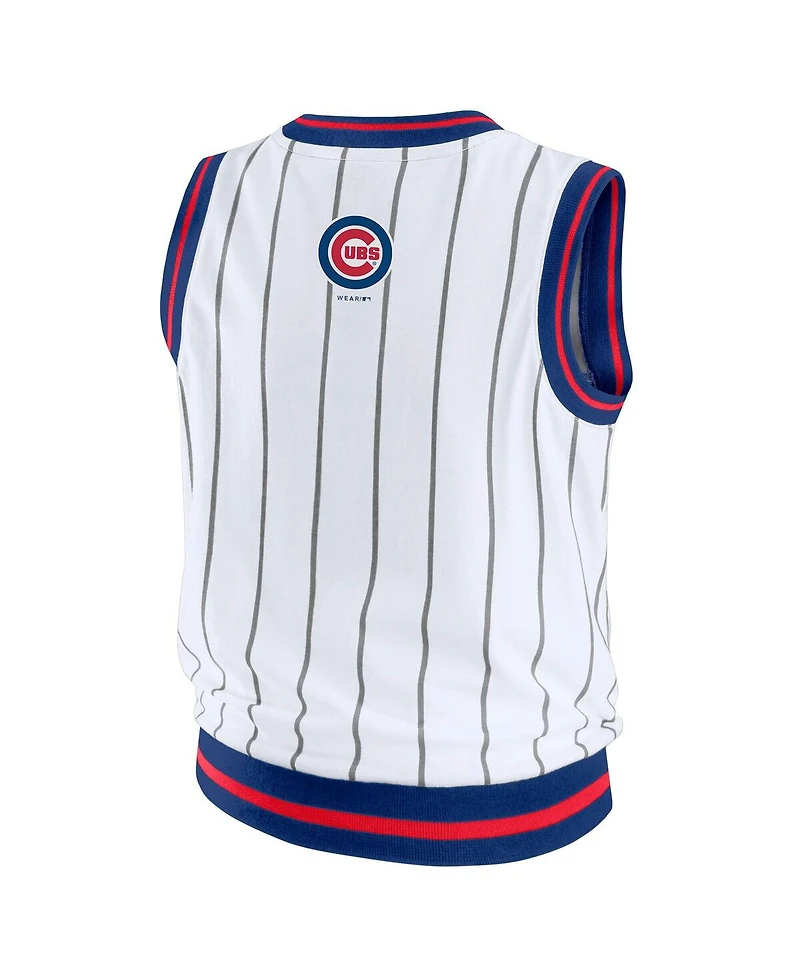 Wear by Erin Andrews Women's White Chicago Cubs Sporty Tank Top