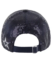'47 Brand Women's Navy Dallas Cowboys Dazzle Clean Up Adjustable Hat