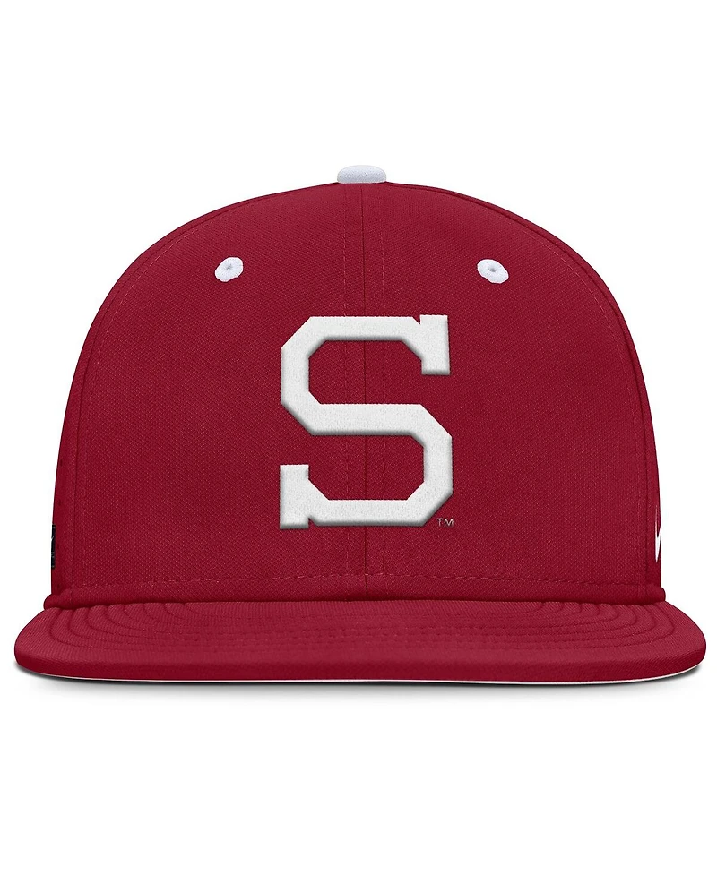 Nike Men's Cardinal Stanford On-Field Dugout True Performance Fitted Hat