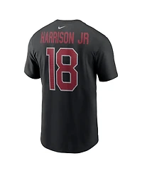 Nike Men's Marvin Harrison Jr. Black Arizona Cardinals Player Name Number T-Shirt