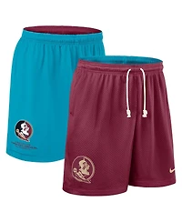 Nike Men's Garnet/Turquoise Florida State Seminoles 2025 Sideline Reversible Performance Shorts