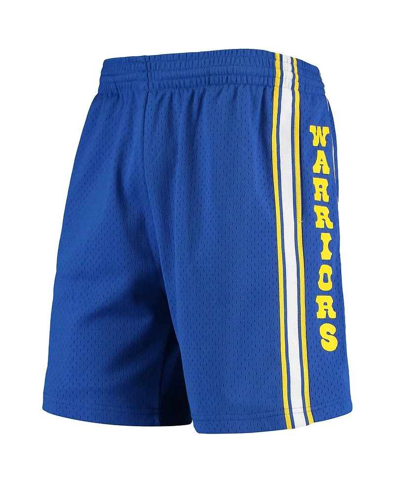 Men's Mitchell & Ness Royal Golden State Warriors Hardwood Classics Primary Logo Swingman Shorts