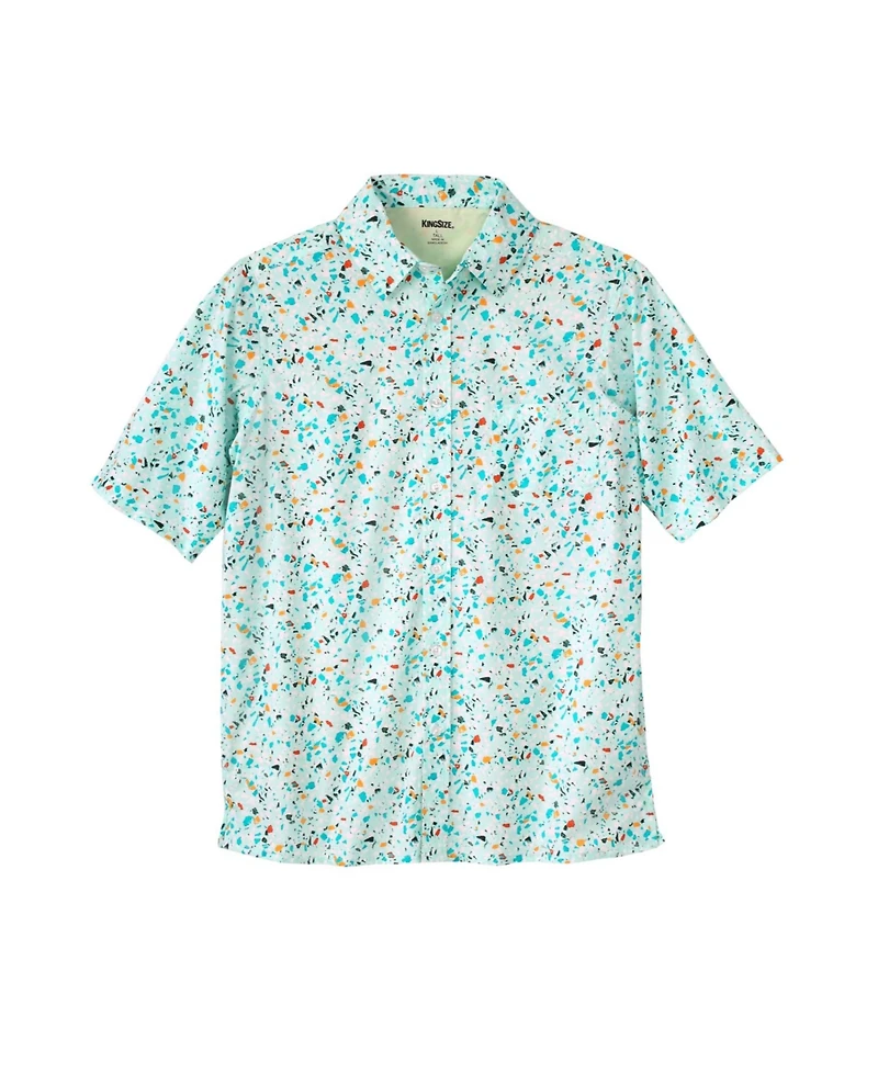 KingSize Big & Tall The No-Tuck Casual Short Sleeve Shirt