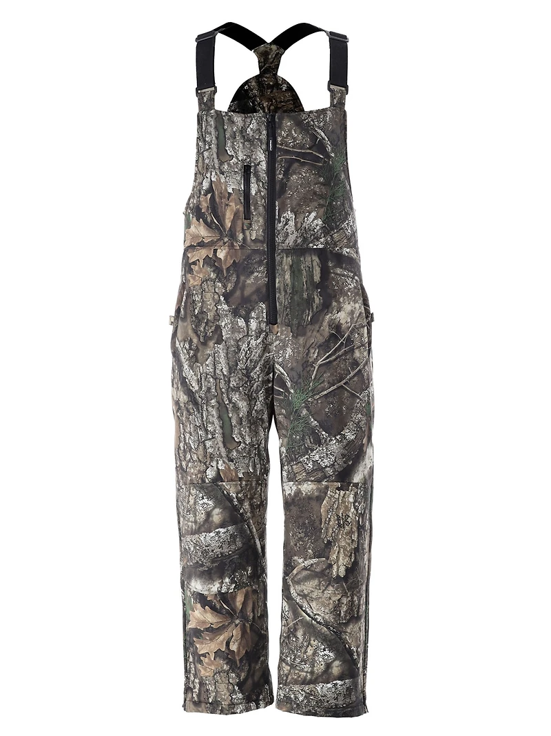 RefrigiWear Men's Realtree Apx Camo Insulated Softshell Bib Overalls