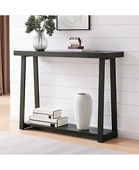 Kings Brand Furniture Emma Narrow Console Table with Lower Shelf Perfect for Sofa Table, Entryway Hallway, Living Room