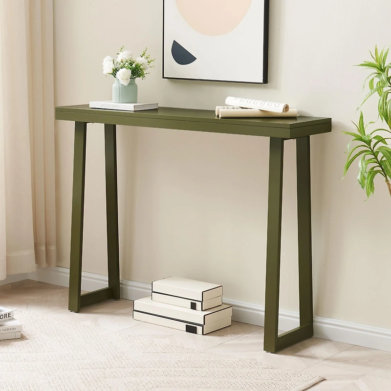 Kings Brand Furniture Emma Narrow Console Table with Lower Shelf Perfect for Sofa Table, Entryway Hallway, Living Room