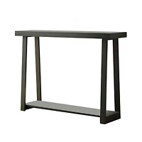 Kings Brand Furniture Emma Narrow Console Table with Lower Shelf Perfect for Sofa Table, Entryway Hallway, Living Room