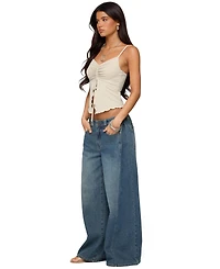 Edikted Women's Landon Drawstring Split Front Top