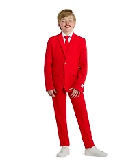 OppoSuits Big Boys 3-Piece Devil Solid Suit Set