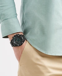 Nautica Men's Chronograph Black Stainless-Steel Watch, 46mm